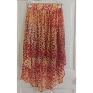 Delia's High Low Multi-Colored Skirt
